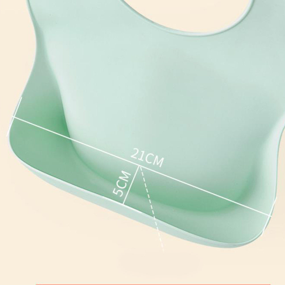 Silicone Baby Bibs - 2pcs Silicone Baby Drool Bibs Button