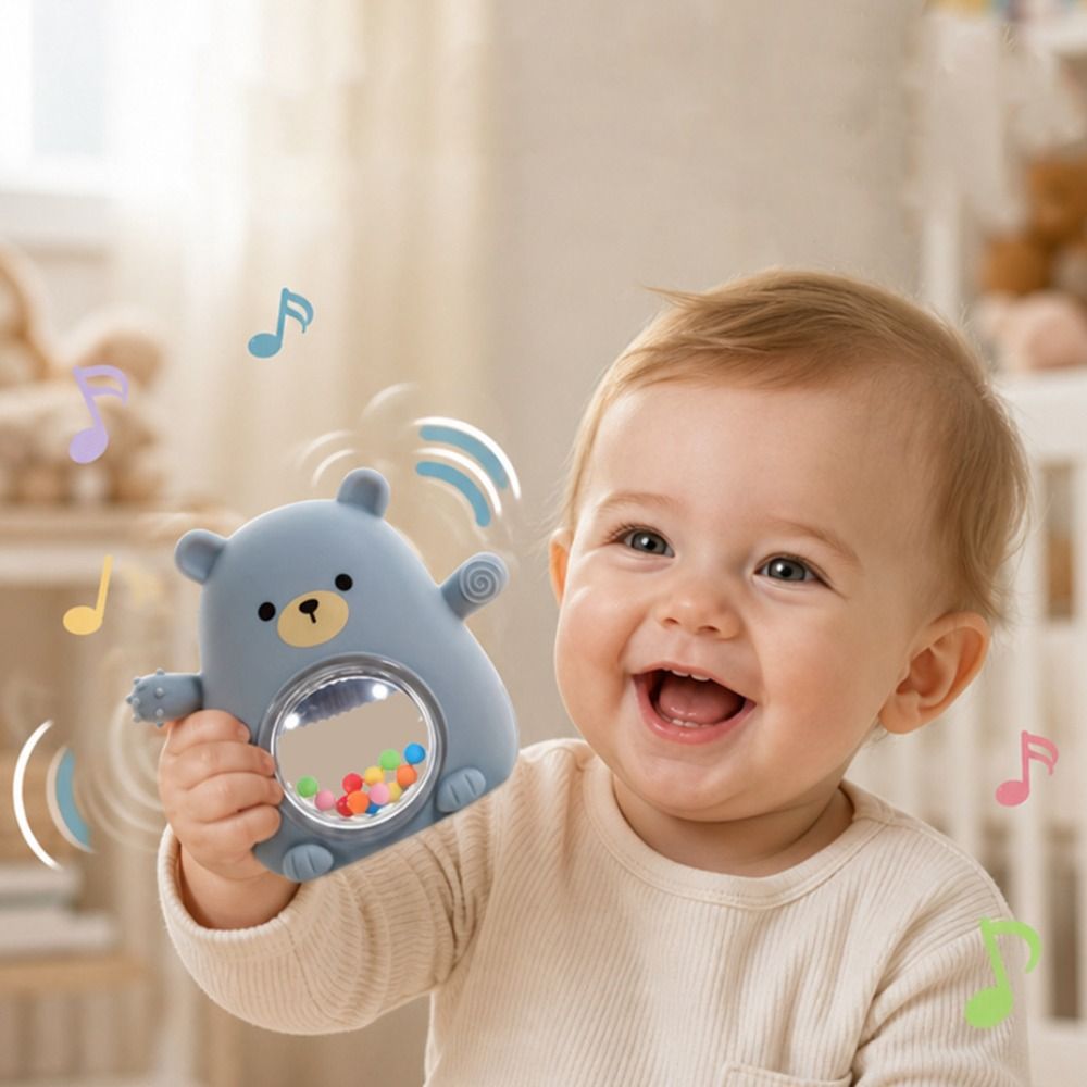 Teething Mitten Baby - Portable Cute Bear Shape Baby Silicone