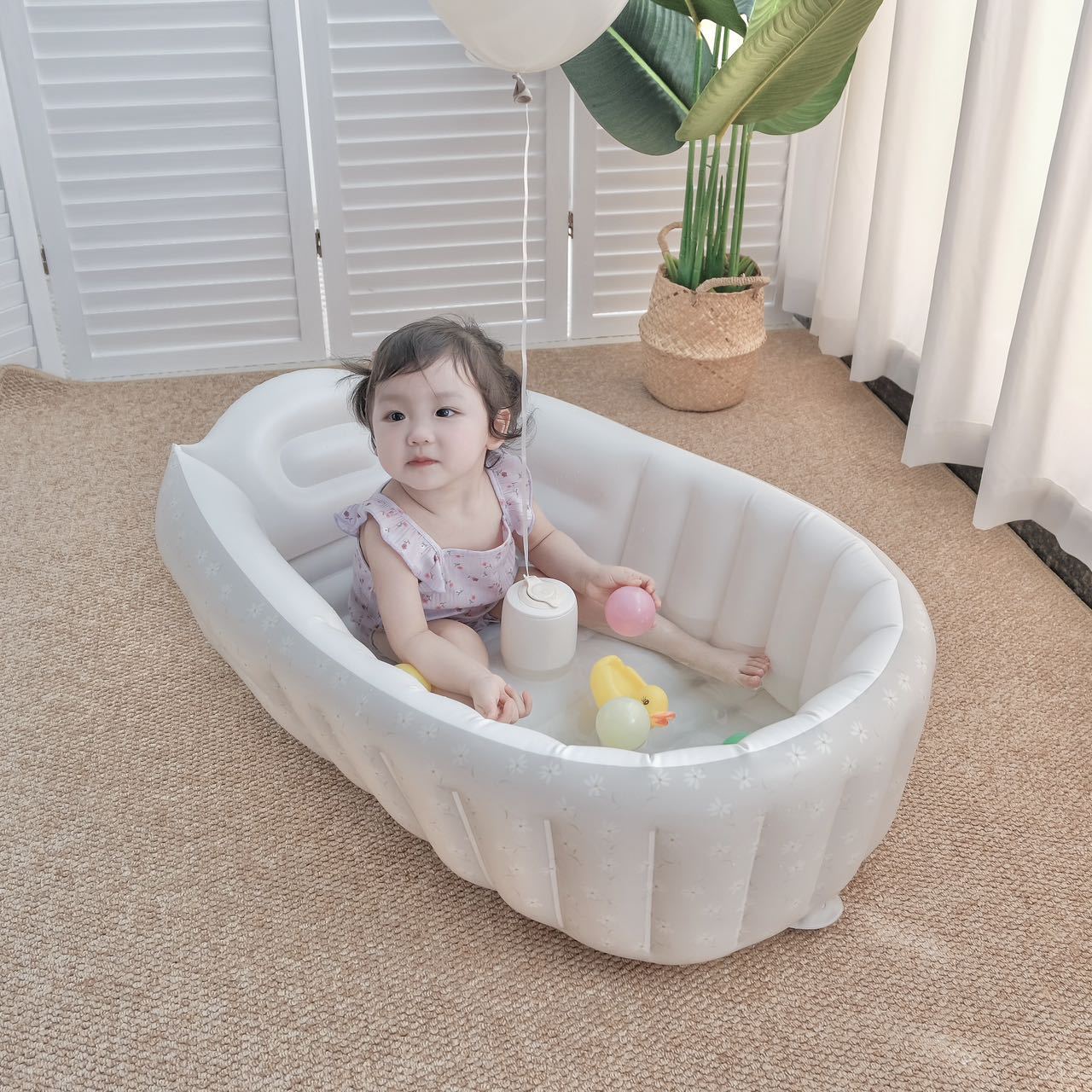 Baby Products For Newborn - 1PC Cartoon Inflatable Bathtub for Kids