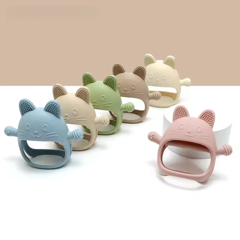 Teething Mitten Baby - 1PC Baby Silicone Teethers Gloves Toy