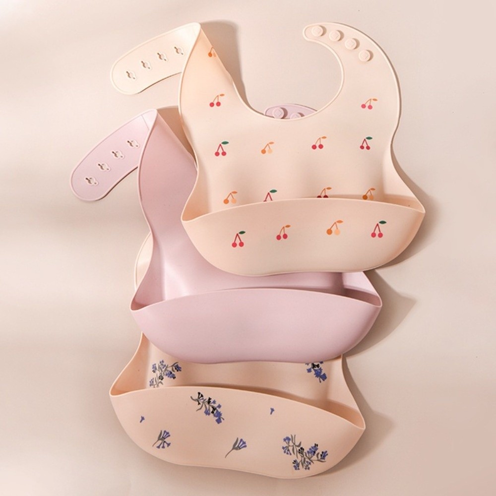 Silicone Baby Bibs - New Silicone Baby Eating Bib Adjustable