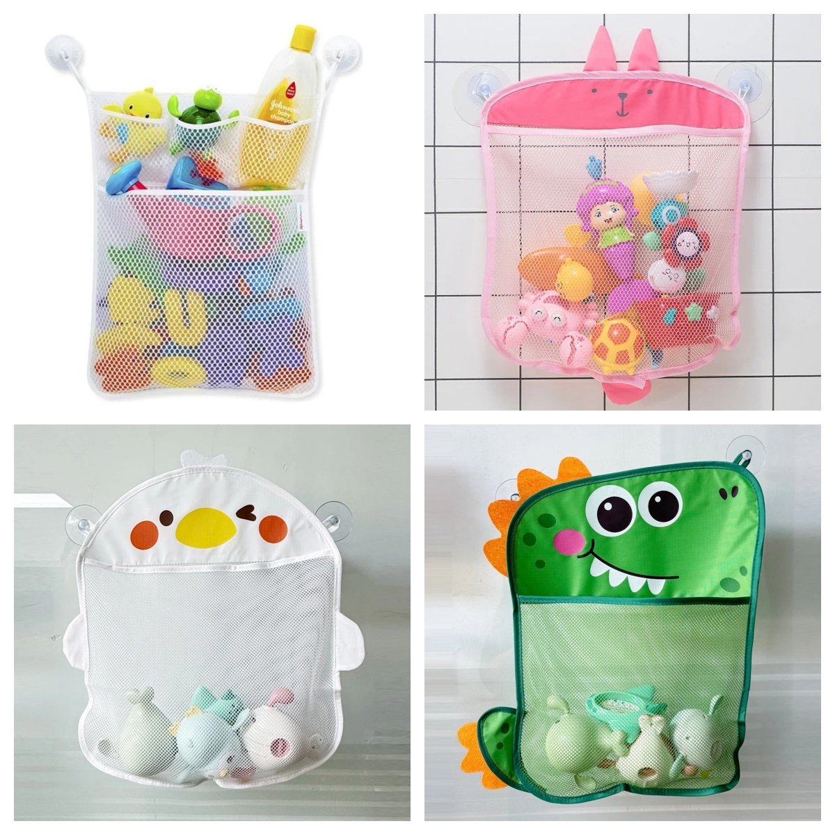 Baby Products Bag - Baby Bathroom Mesh Bag Cartoon Animal