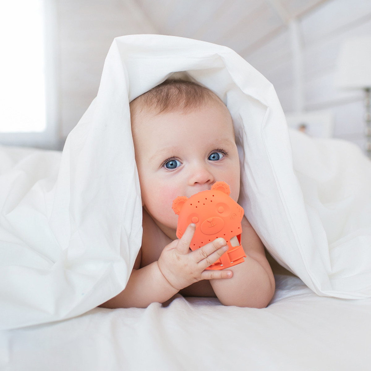 Teething Mitten Baby - Safe Teether Glove Safe Teething Mitten