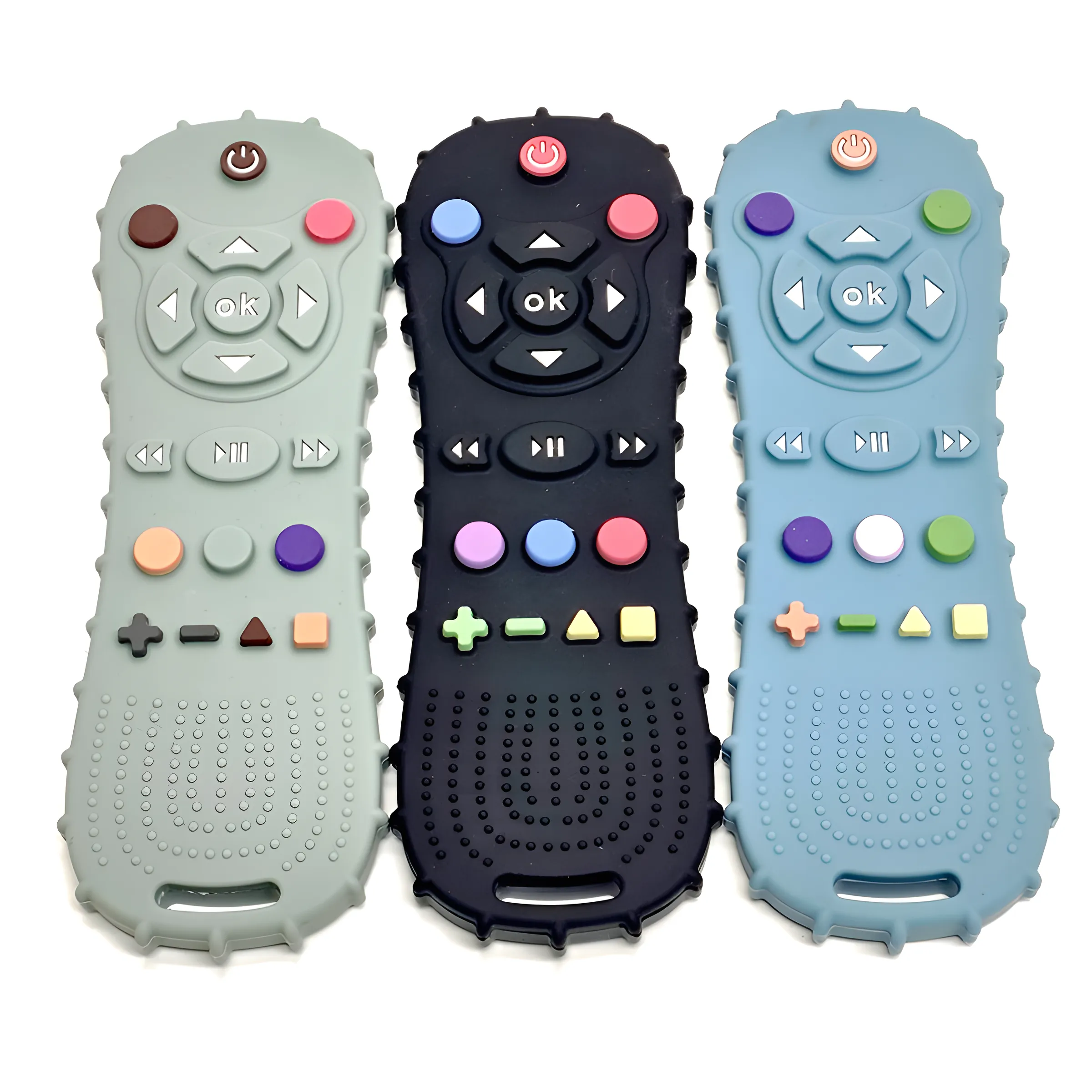 Teething Mitten Baby - 1/3PCS Baby Remote Control Teether Silicone