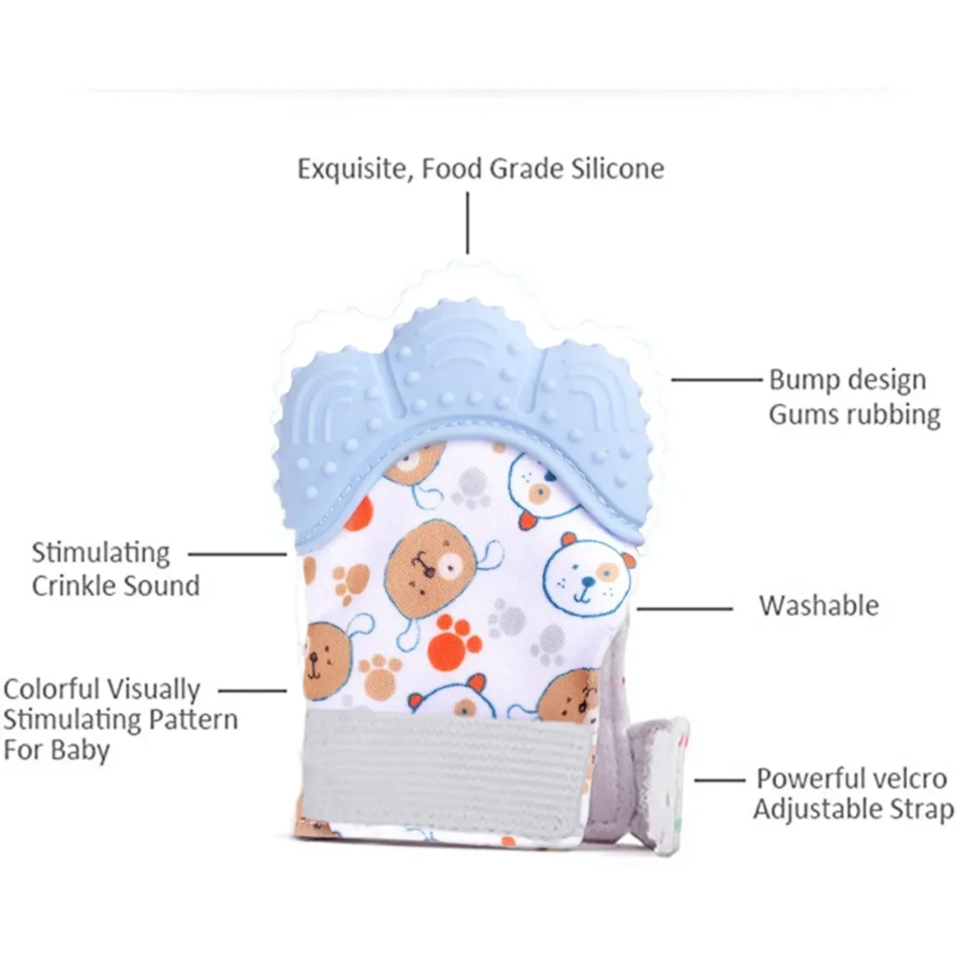 Newborn Teething Silicone Mitt - Teething Mitten Baby 评论和价格