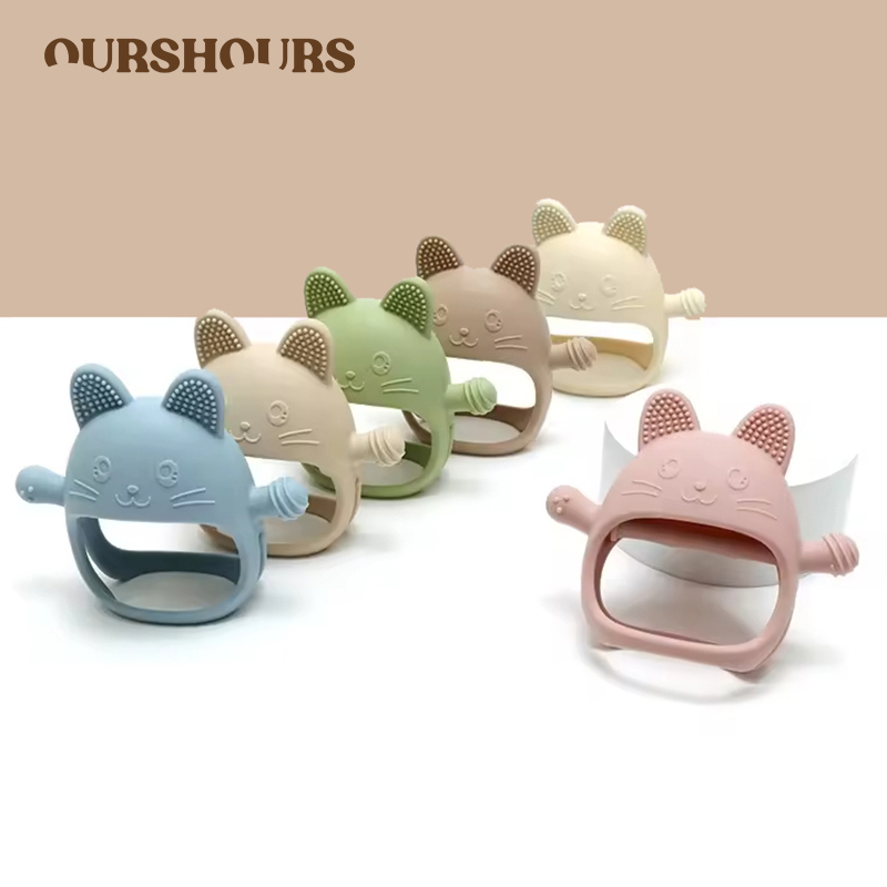 1PC Baby Silicone Teethers Glo - Teething Mitten Baby 评论和价格