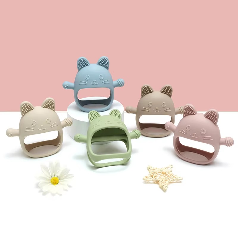 1PC Baby Silicone Teethers Glo - Teething Mitten Baby 评论和价格