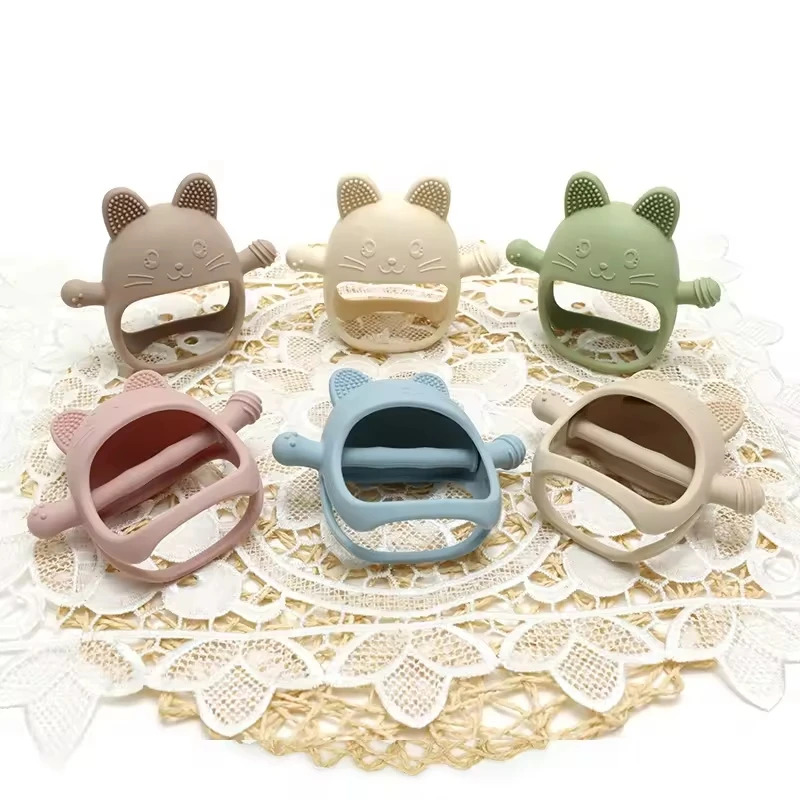 1PC Baby Silicone Teethers Glo - Teething Mitten Baby 评论和价格
