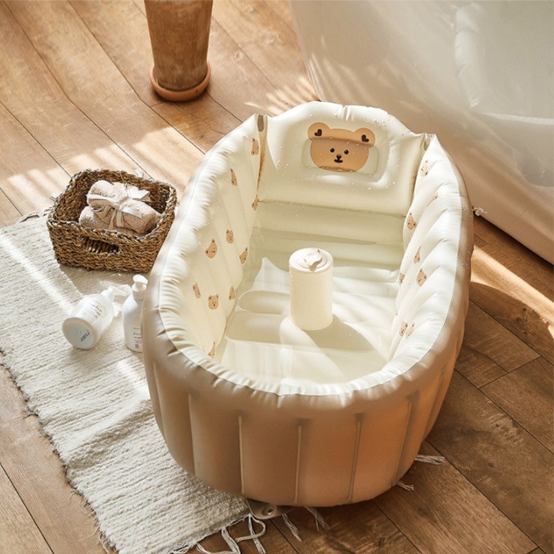 1PC Cartoon Inflatable Bathtub - Baby Products For Newborn 评论和价格