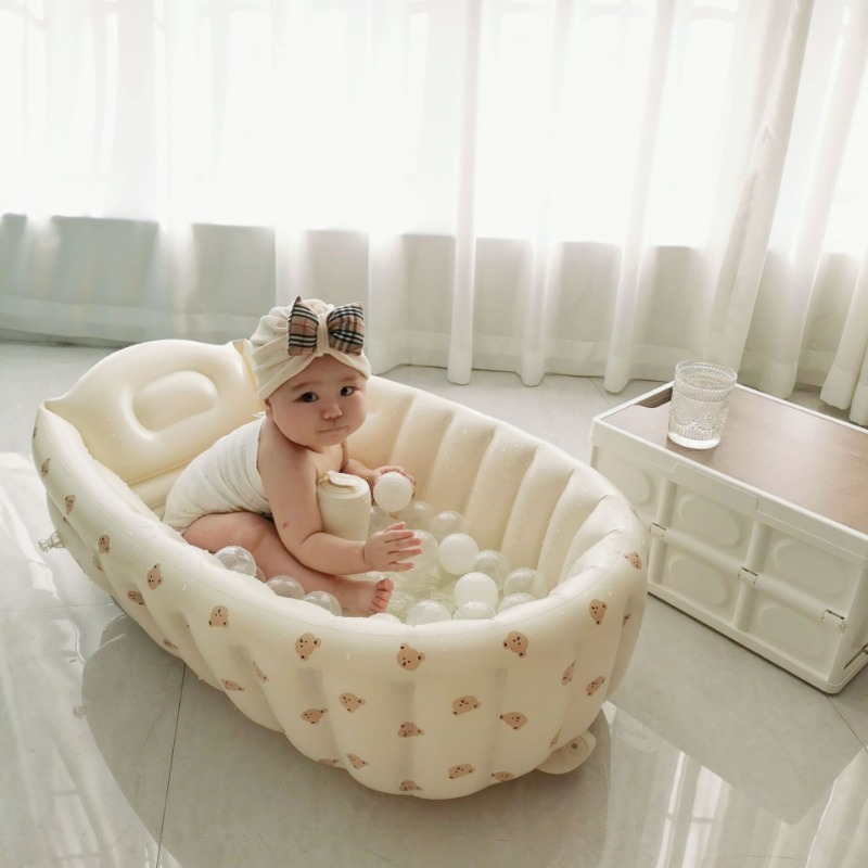 1PC Cartoon Inflatable Bathtub - Baby Products For Newborn 评论和价格
