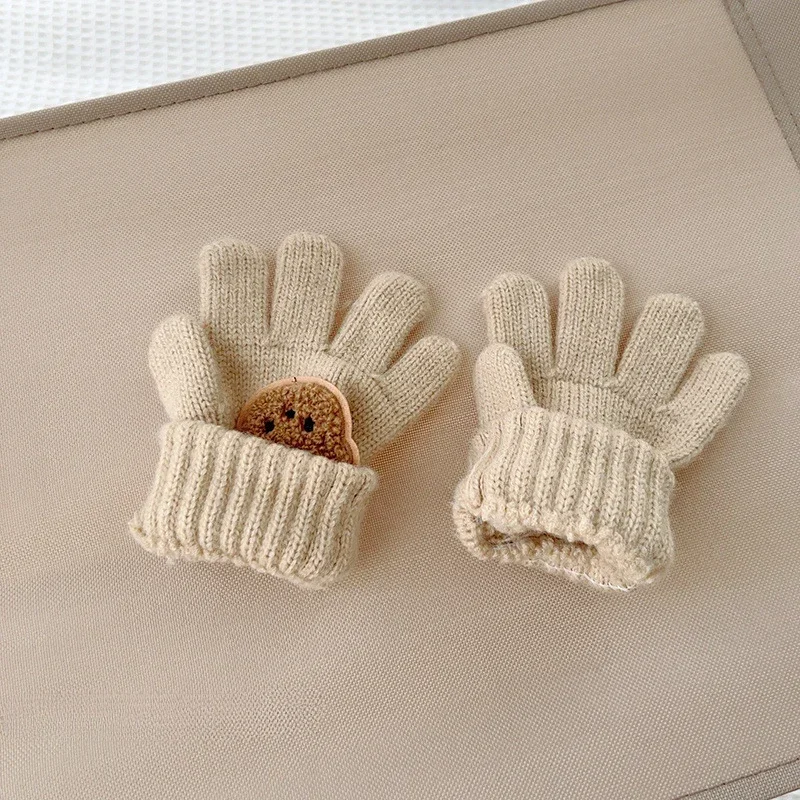 3-7Y Baby Cartoon Bear Mittens - Teething Mitten Baby 评论和价格
