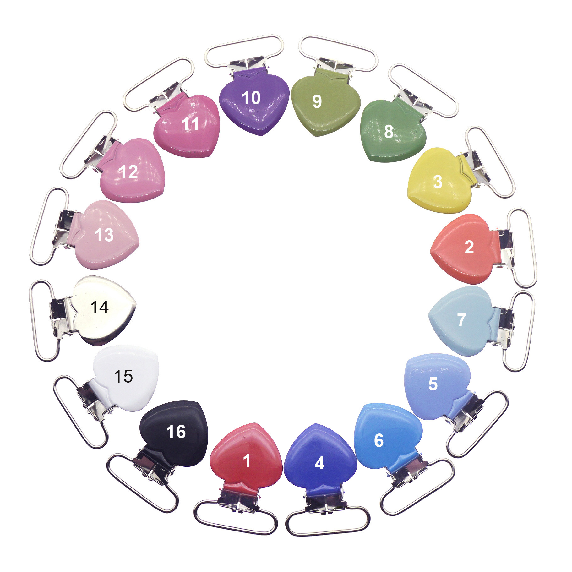 50 pcs Enamel Heart Shape Baby - Teething Mitten Baby 评论和价格
