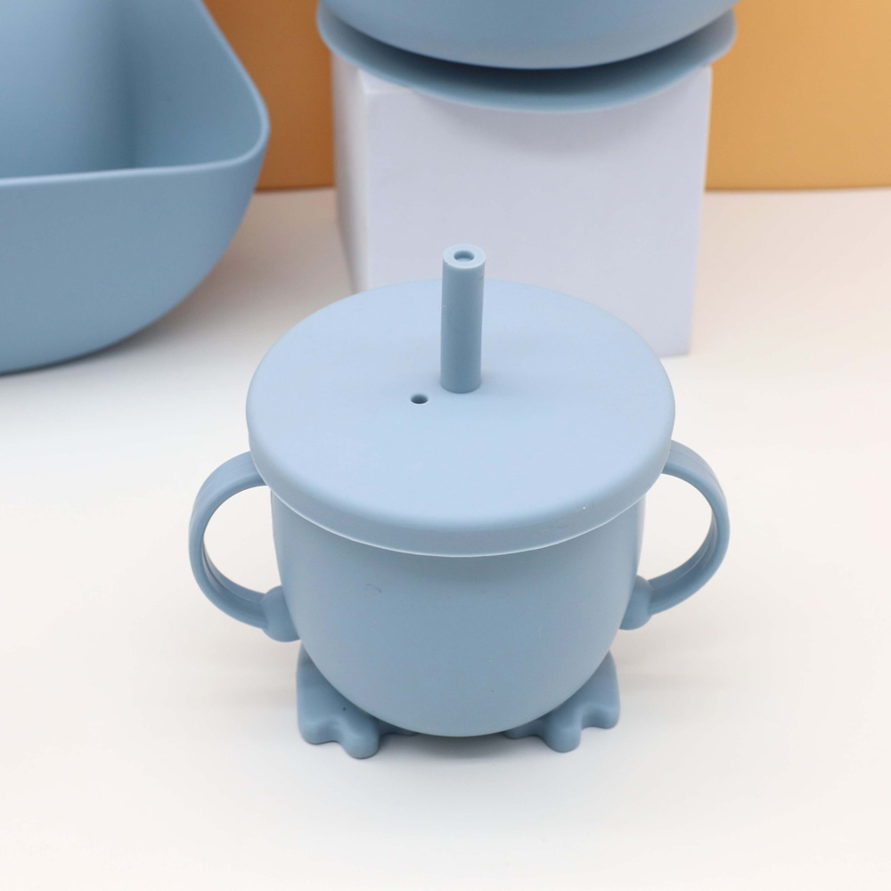 Hot baby food tableware set bi - Silicone Baby Bibs 评论和价格