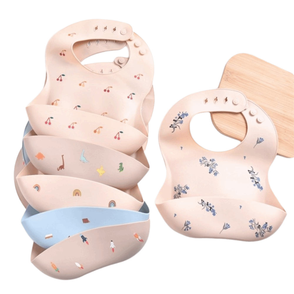 New Silicone Baby Eating Bib A - Silicone Baby Bibs 评论和价格