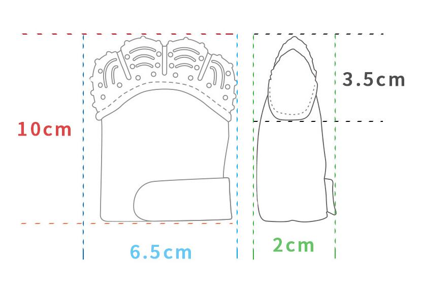 Baby Anti-Bite Silicone Gloves - Teething Mitten Baby 评论和价格