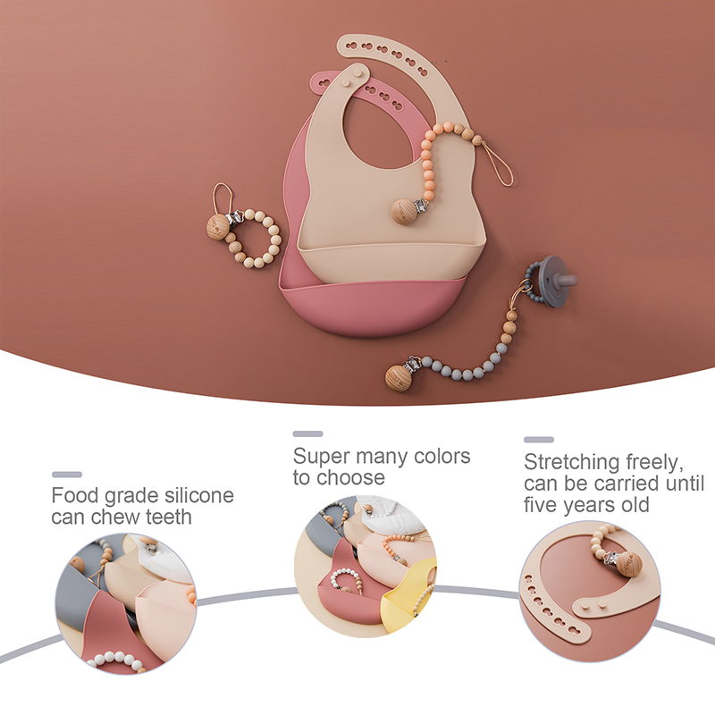 1pc Adjustable Baby Silicone B - Silicone Baby Bibs 评论和价格