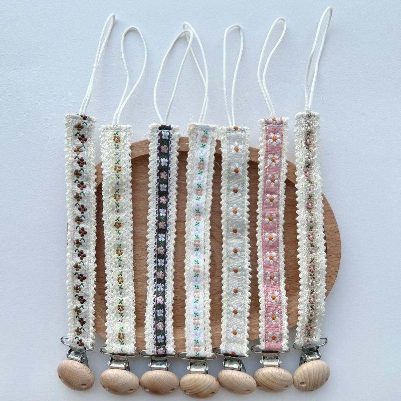 Lace Pacifier Clip Chain for N - Baby Products For Newborn 评论和价格