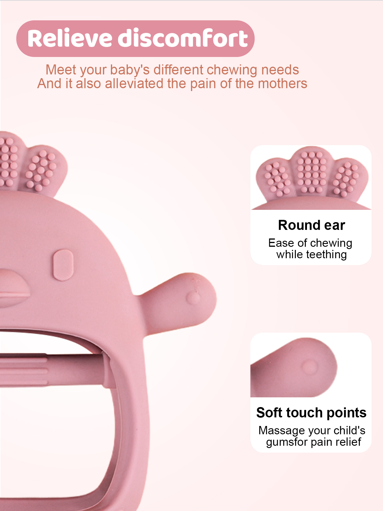 Baby Teether Chick Gloves Teet - Teething Mitten Baby 评论和价格